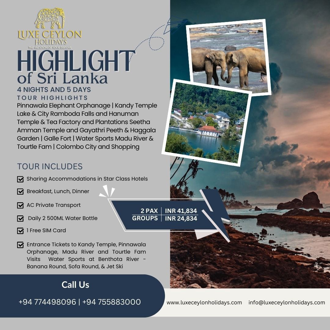 4 NIGHTS AND 5 DAYS TOUR HIGHLIGHTS