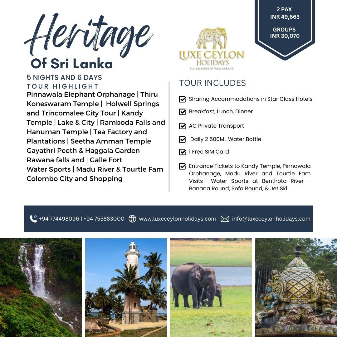 5 NIGHTS AND 6 DAYS TOUR HIGHLIGHT