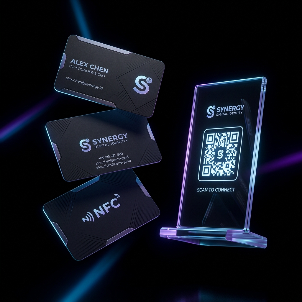 NFC Smart Business Card and Stand