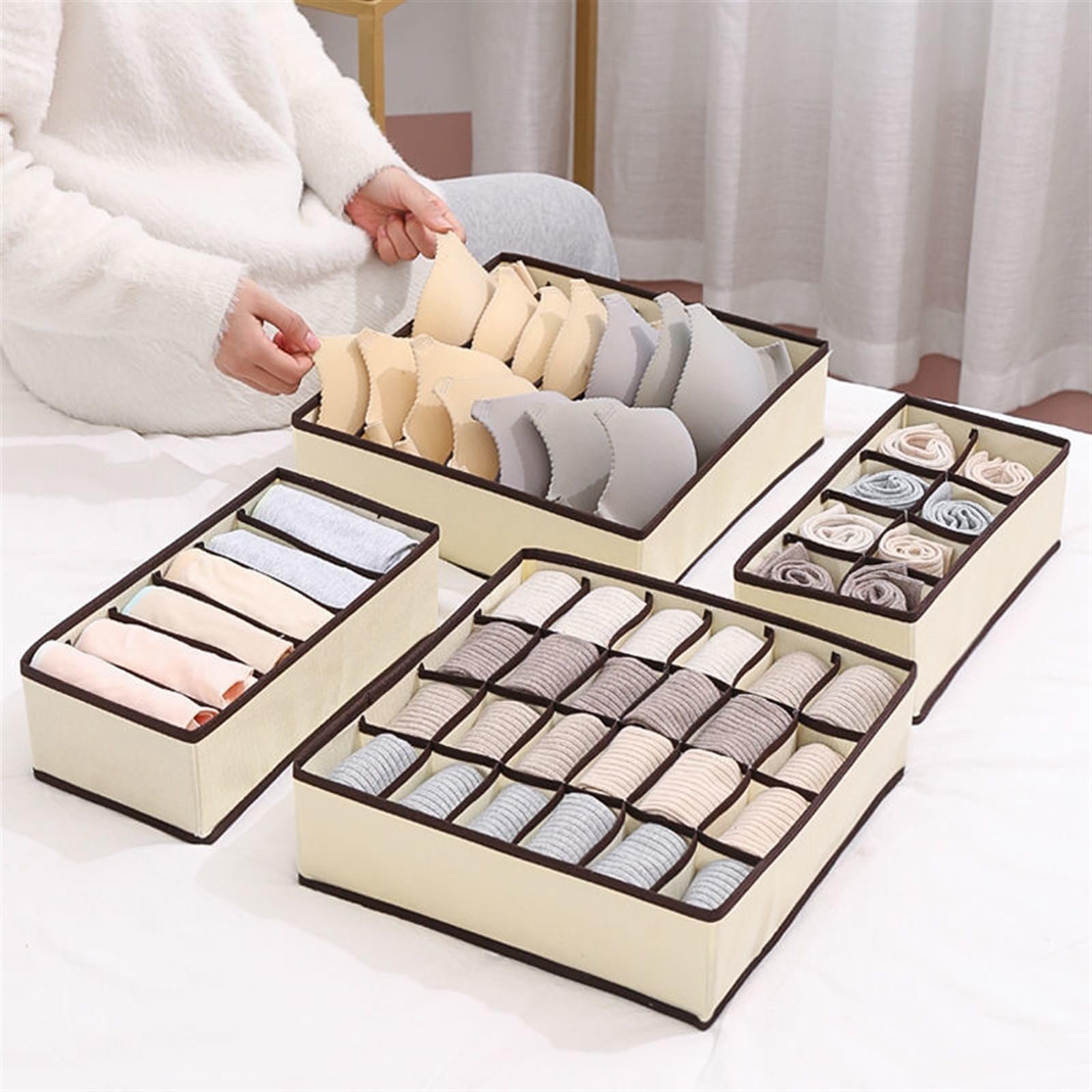 4pcs Sock Underwear Organizer