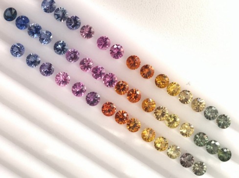 Any type of rainbow colors stone sets for jewelries.